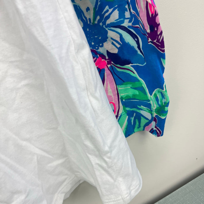 Lilly Pulitzer Girls Mini Finn Top Pundy Blue Isle Be Back XL 12-14 NWT