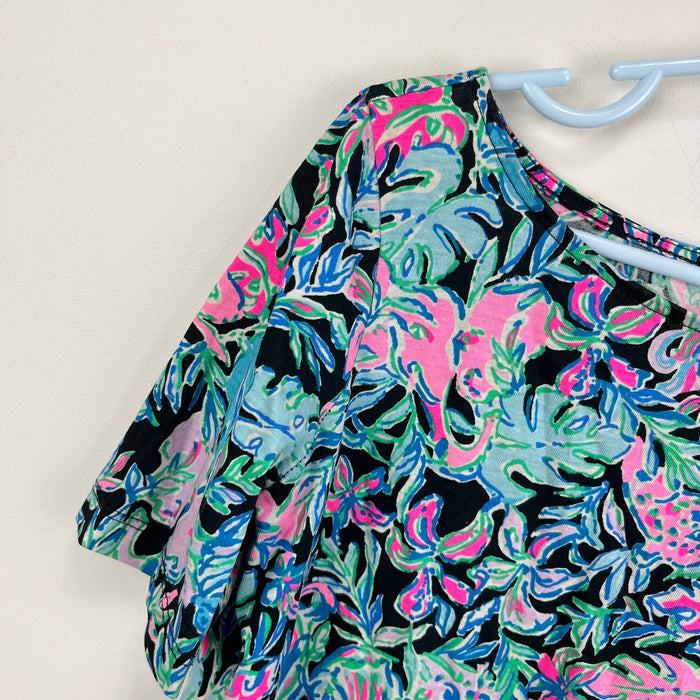 Lilly Pulitzer Girls Mini Marlow Dress Onyx Lets Get Wild M 6-7