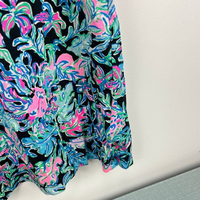 Lilly Pulitzer Girls Mini Marlow Dress Onyx Lets Get Wild M 6-7