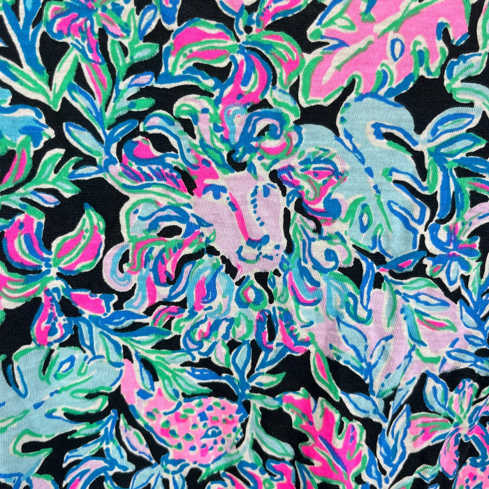 Lilly Pulitzer Girls Mini Marlow Dress Onyx Lets Get Wild M 6-7