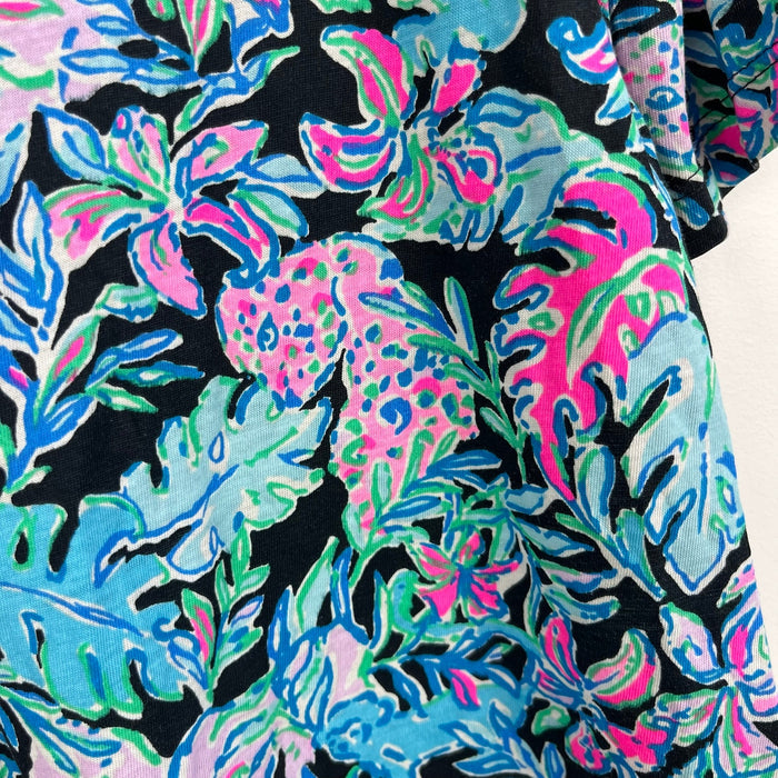 Lilly Pulitzer Girls Mini Marlow Dress Onyx Lets Get Wild M 6-7