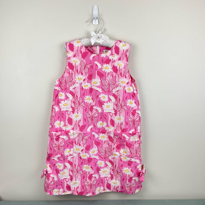 Lilly Pulitzer Girls Pink Daisies Shift Dress 8