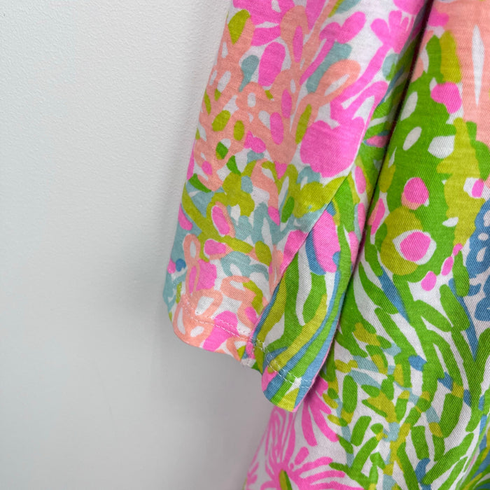 Lilly Pulitzer Girls Ricca Dress Multi More Lovers Coral L 8-10