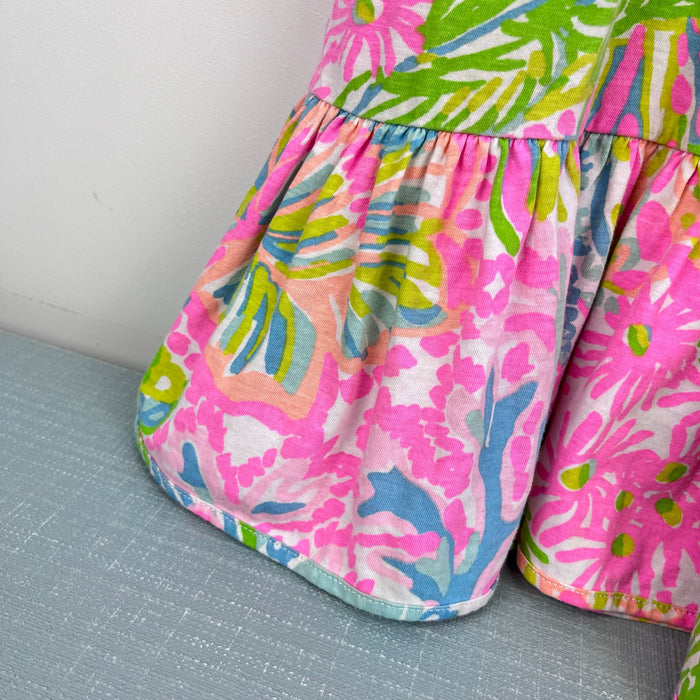 Lilly Pulitzer Girls Ricca Dress Multi More Lovers Coral L 8-10
