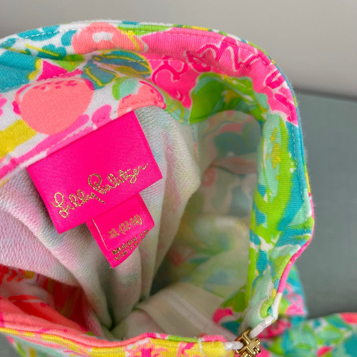 Lilly Pulitzer Girls UPF 50+ Little Skipper Popover Multi Sunshine State of Mind XL 12-14