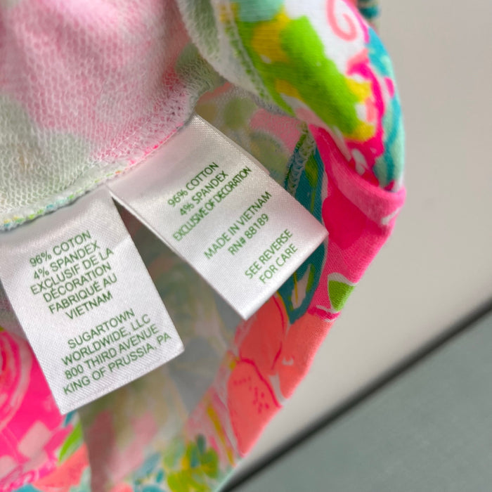 Lilly Pulitzer Girls UPF 50+ Little Skipper Popover Multi Sunshine State of Mind XL 12-14