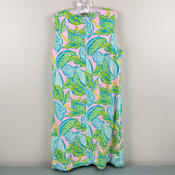 Lilly Pulitzer Girls Urchin Pink Vitamin Sea Harper Shift Dress L 8-10