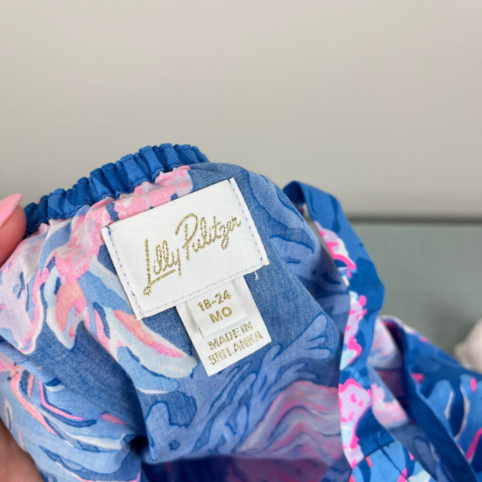 Lilly Pulitzer Rebekah Infant Dress Multi for the Fans 18-24 Months