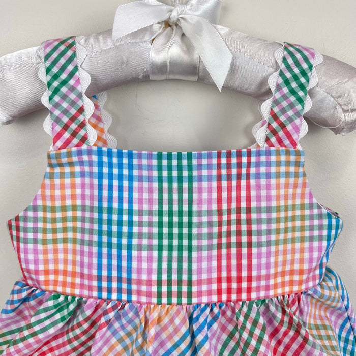 Little English Evie Bloomer Set Preppy Plaid 6 Months