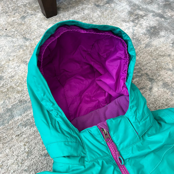 L.L. Bean Girls Aqua Green Ski Jacket Large 14-16