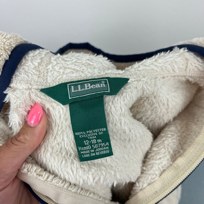 L.L. Bean Infants' and Toddlers' Hi-Pile Fleece Jacket Natural 12-18 Months