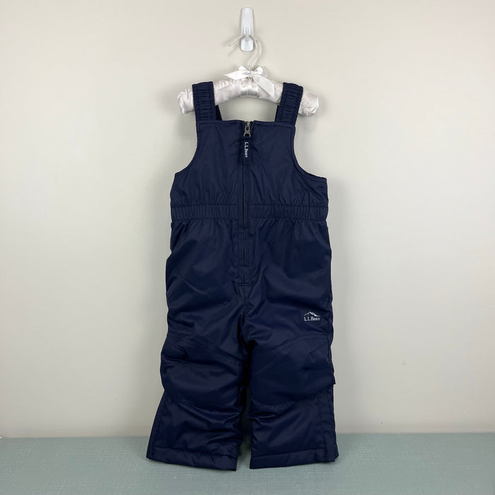 L.L. Bean Kids Navy Blue Cold Buster Snow Bib Overalls 2T