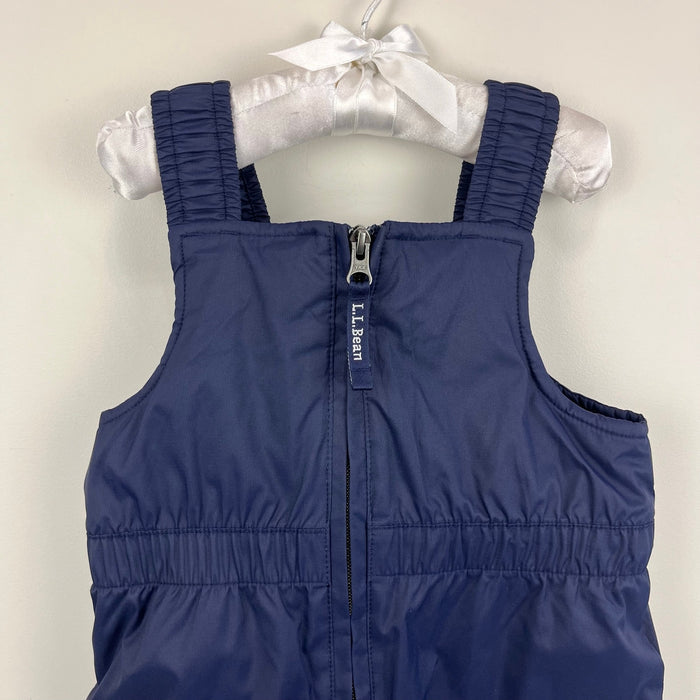 L.L. Bean Kids Navy Blue Cold Buster Snow Bib Overalls 2T