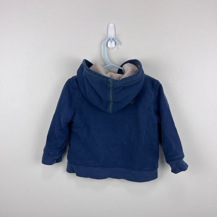 L.L. Bean Navy Sherpa Fleece Lined Hoodie Sweatshirt 2T