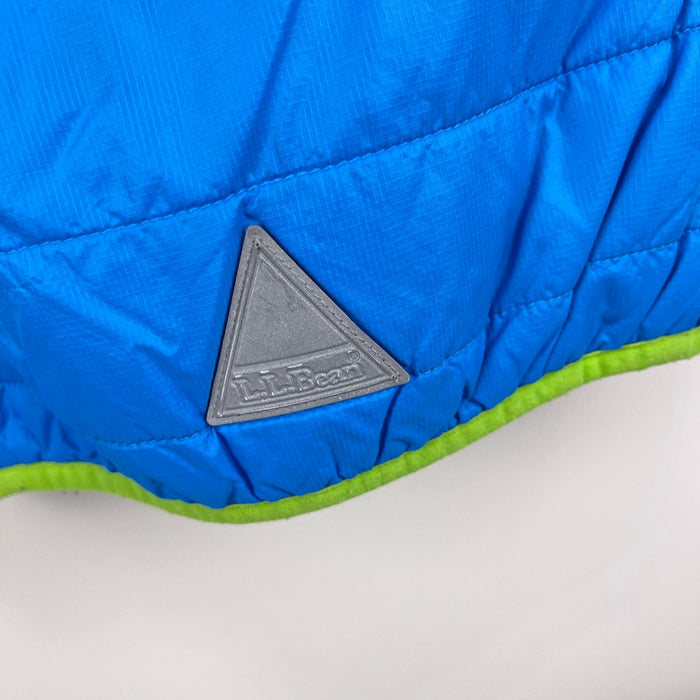 L.L. Bean PrimaLoft Packaway Vest Blue Green Colorblock L 6/7