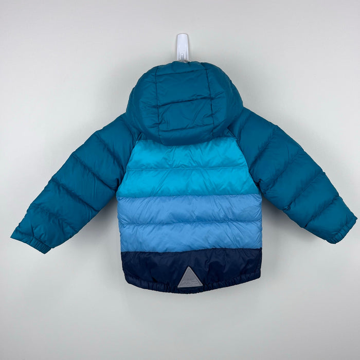 L.L. Bean Ultralight 650 Down Jacket Colorblock Blue Green 12-18 Months