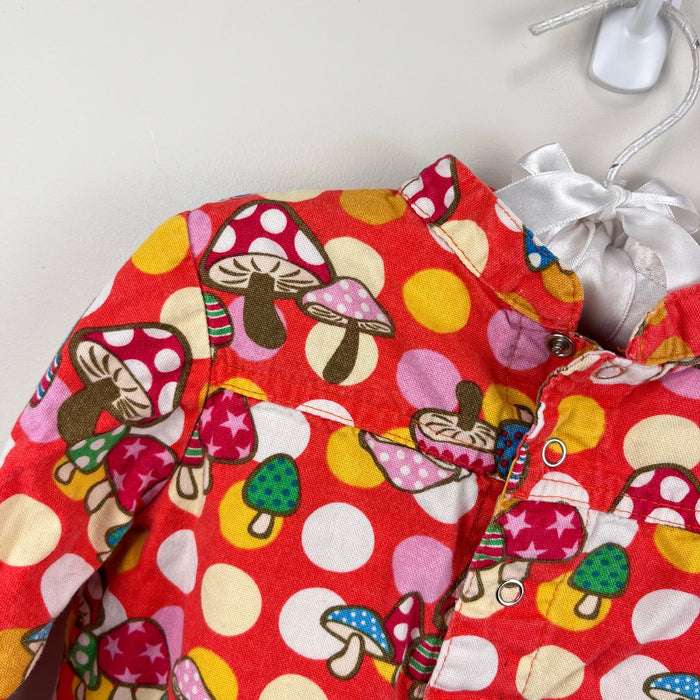 Lucky Wang NYC Polka Dot Mushroom Dress 3T
