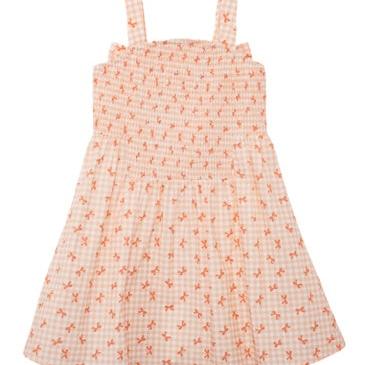 Mabel + Honey Tangerine Twirl Dress | Orange