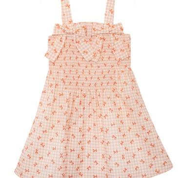 Mabel + Honey Tangerine Twirl Dress | Orange