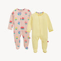 Magnetic Me Cloudstretch Footie 2-Pack | Floral, Stripe
