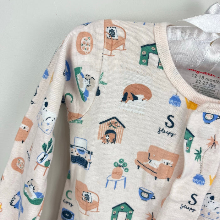 Magnetic Me Cozy Home Alphabet Organic Cotton Footie Sleeper 12-18 Months