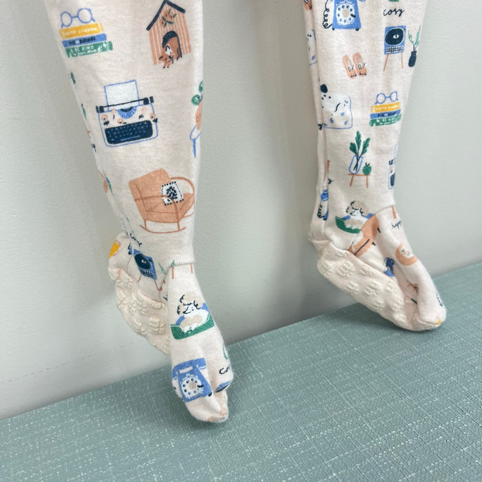 Magnetic Me Cozy Home Alphabet Organic Cotton Footie Sleeper 12-18 Months