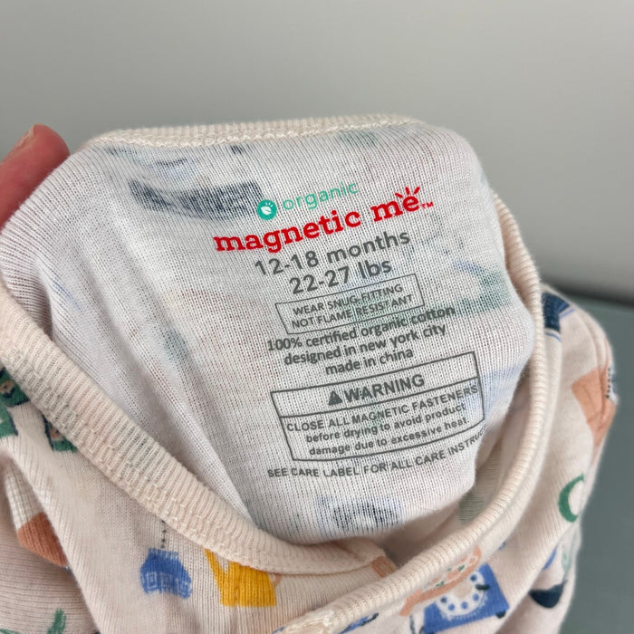 Magnetic Me Cozy Home Alphabet Organic Cotton Footie Sleeper 12-18 Months