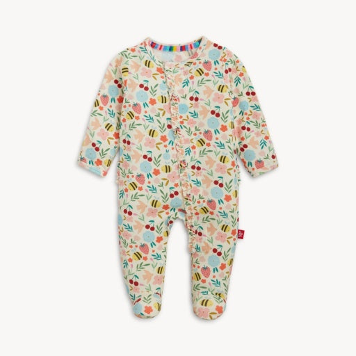 Magnetic Me Honey Blossom Modal Magnetic Footie with Ruffle
