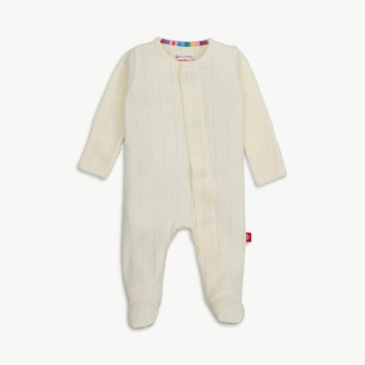 Magnetic Me Love Lines Tofu Pointelle Footie