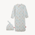 Magnetic Me Lullaby Sky Bl Modal Magnetic Gown + Hat Set