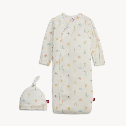 Magnetic Me Lullaby Sky Pk Modal Magnetic Gown + Hat Set
