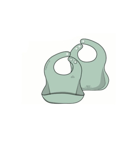 Magnetic Me Sage Silicone Bib