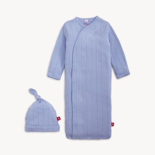 Magnetic Me Wisteria Pointelle Magnetic Gown + Hat Set