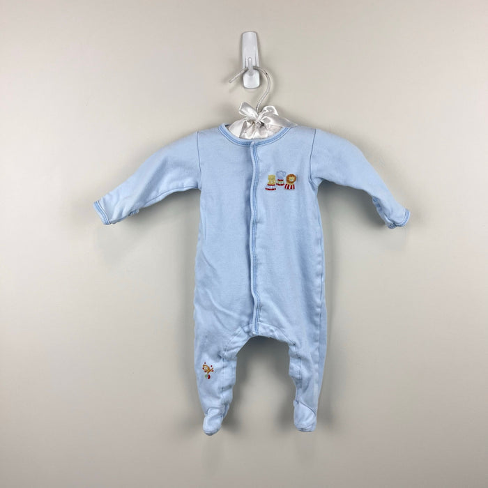 Magnolia Baby Blue Circus Footie 3 Months