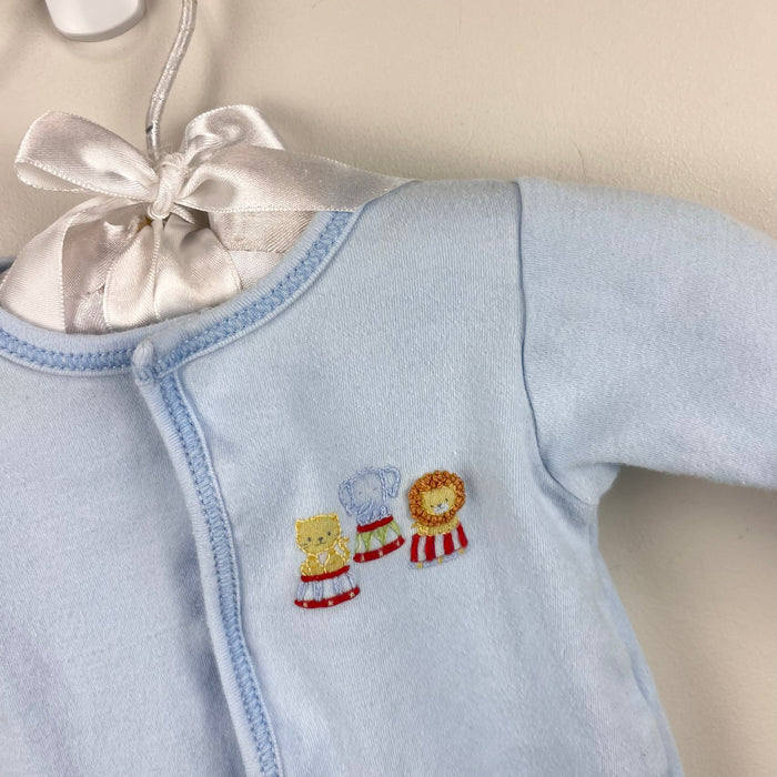 Magnolia Baby Blue Circus Footie 3 Months