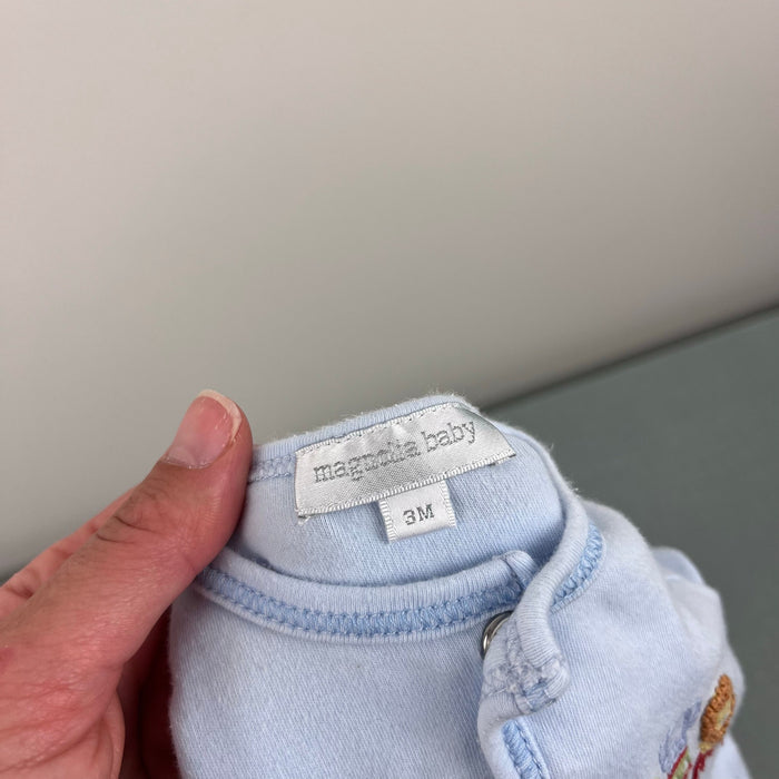 Magnolia Baby Blue Circus Footie 3 Months