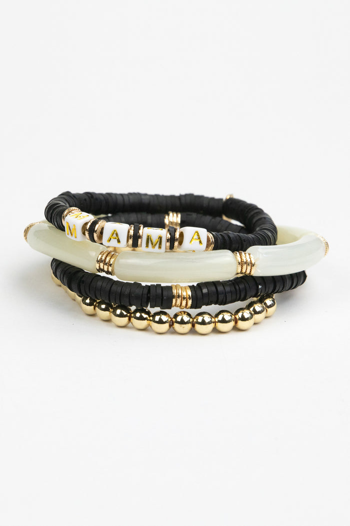 Mama Tubular Beaded Bracelet Set