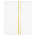 Marigold Yellow Lines Embroidered Flat Sheet