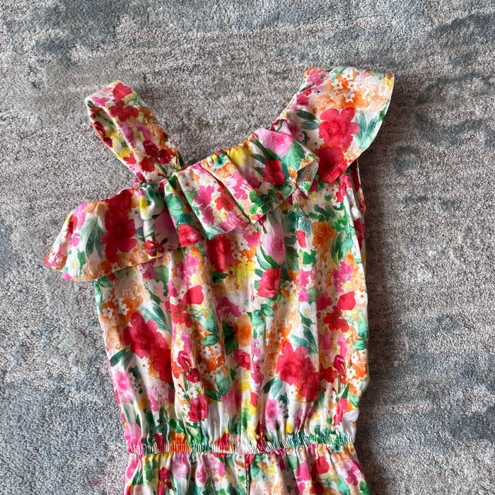 Mayoral Floral Ruffle Jumpsuit 4T