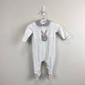 Mayoral Knit Polkadot Babygrow Applique Bunny Footie 1-2 Months