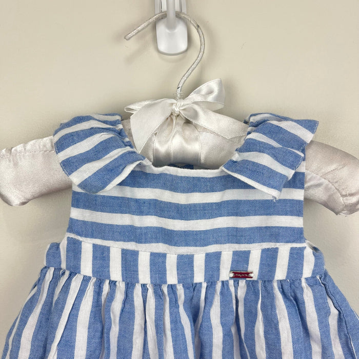 Mayoral Striped Dress Denim Blue and White 70 cm 4-6 Months