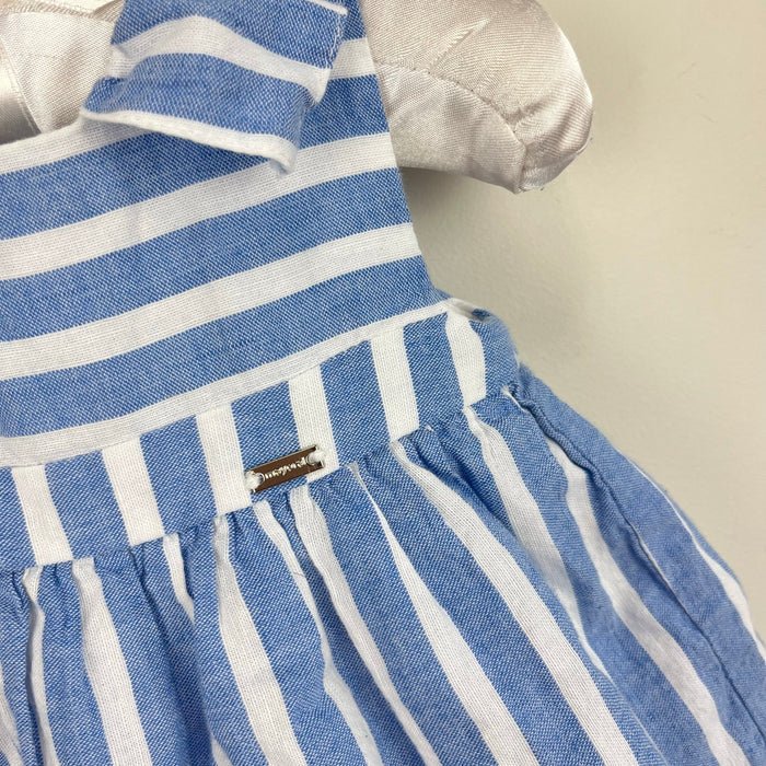 Mayoral Striped Dress Denim Blue and White 70 cm 4-6 Months