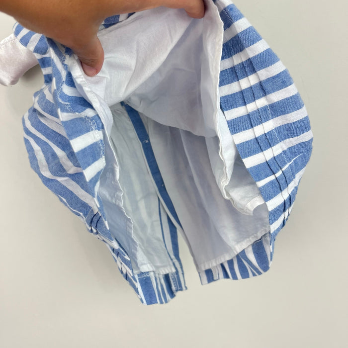 Mayoral Striped Dress Denim Blue and White 70 cm 4-6 Months