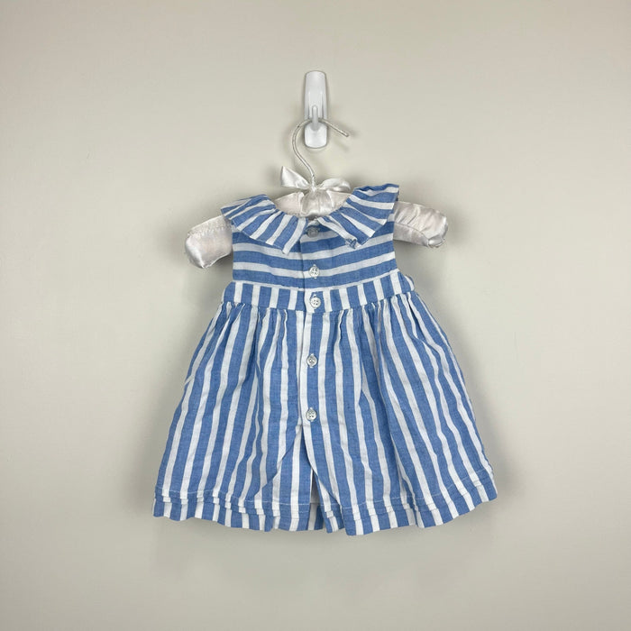 Mayoral Striped Dress Denim Blue and White 70 cm 4-6 Months