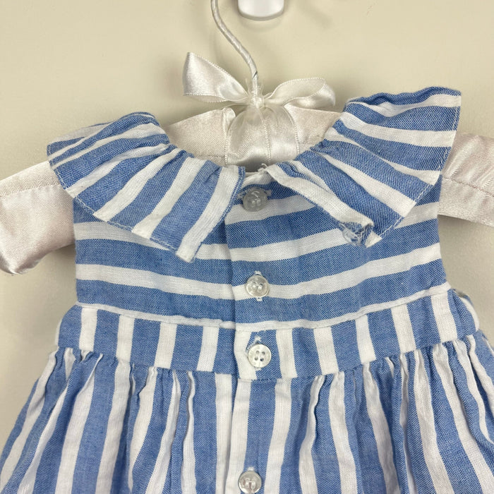 Mayoral Striped Dress Denim Blue and White 70 cm 4-6 Months