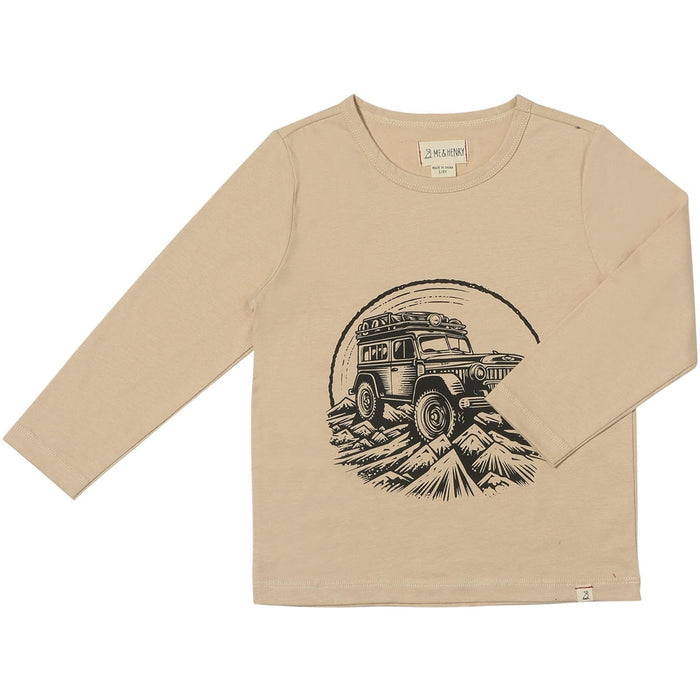 Me & Henry Cherokee Tee | Tan Jeep