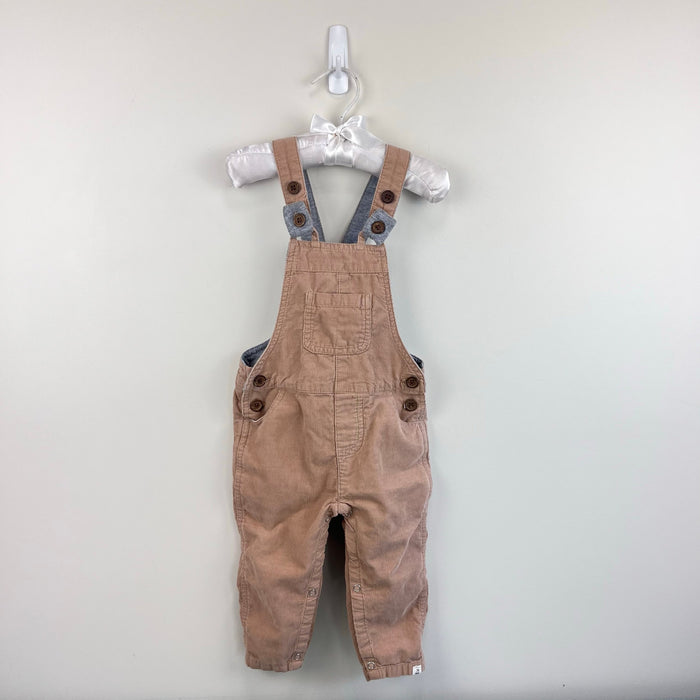 Me & Henry Corduroy Overalls and Plaid Bodysuits Bundle 9-12 Months