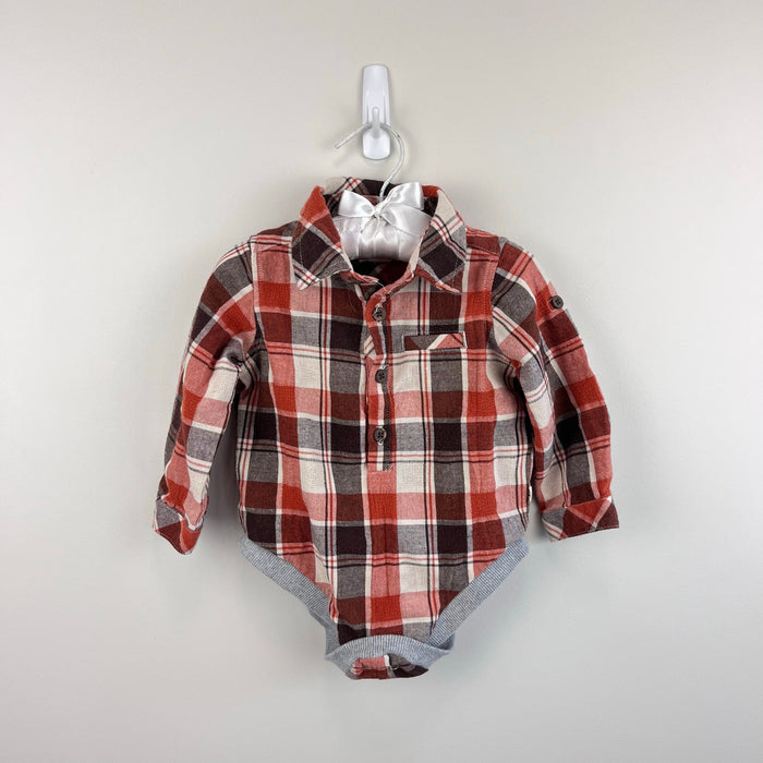 Me & Henry Corduroy Overalls and Plaid Bodysuits Bundle 9-12 Months