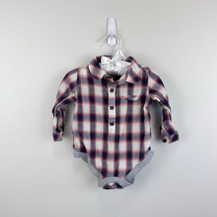 Me & Henry Corduroy Overalls and Plaid Bodysuits Bundle 9-12 Months