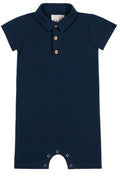 Me & Henry Drift Romper | Black Pique